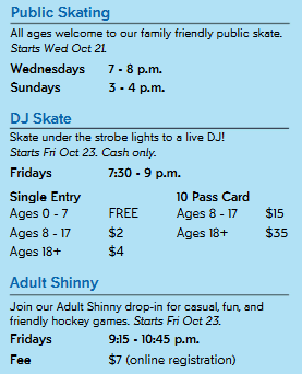 Winfield Arena 2026 Public Skating Schedule
