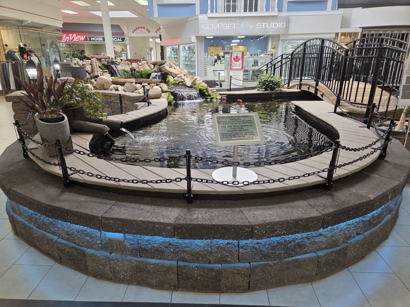 Koi Pond at Piccadilly Mall - Salmon Arm