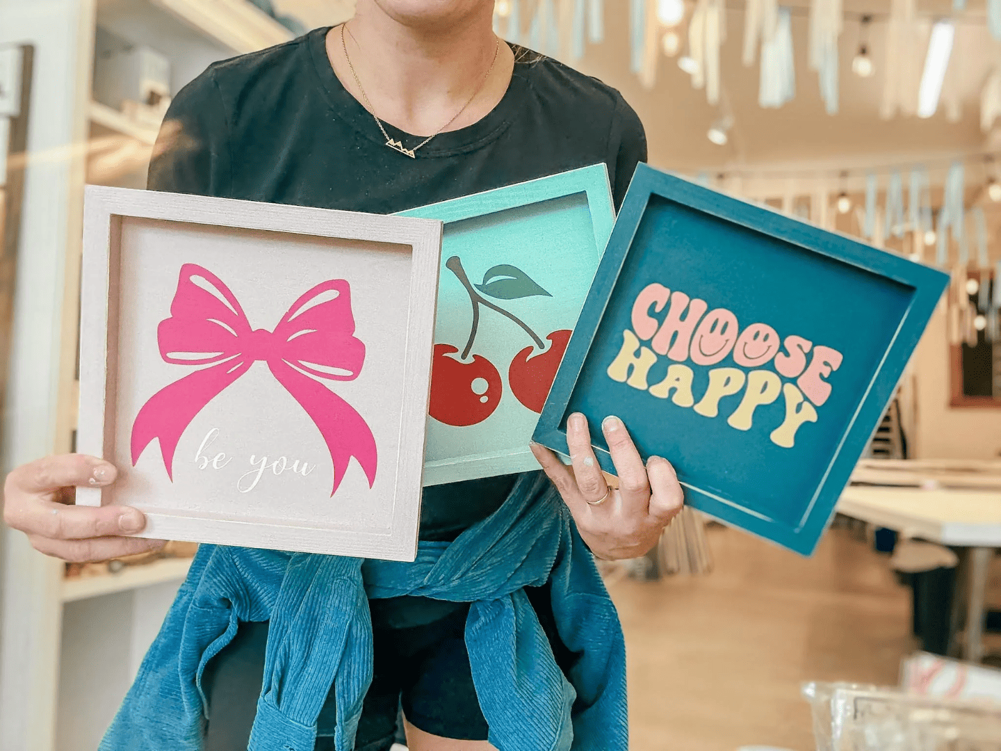 Framed Wood Sign at Rustic Chalk Decor - Kelowna Framed Wood Sign at Rustic Chalk Decor - Kelowna