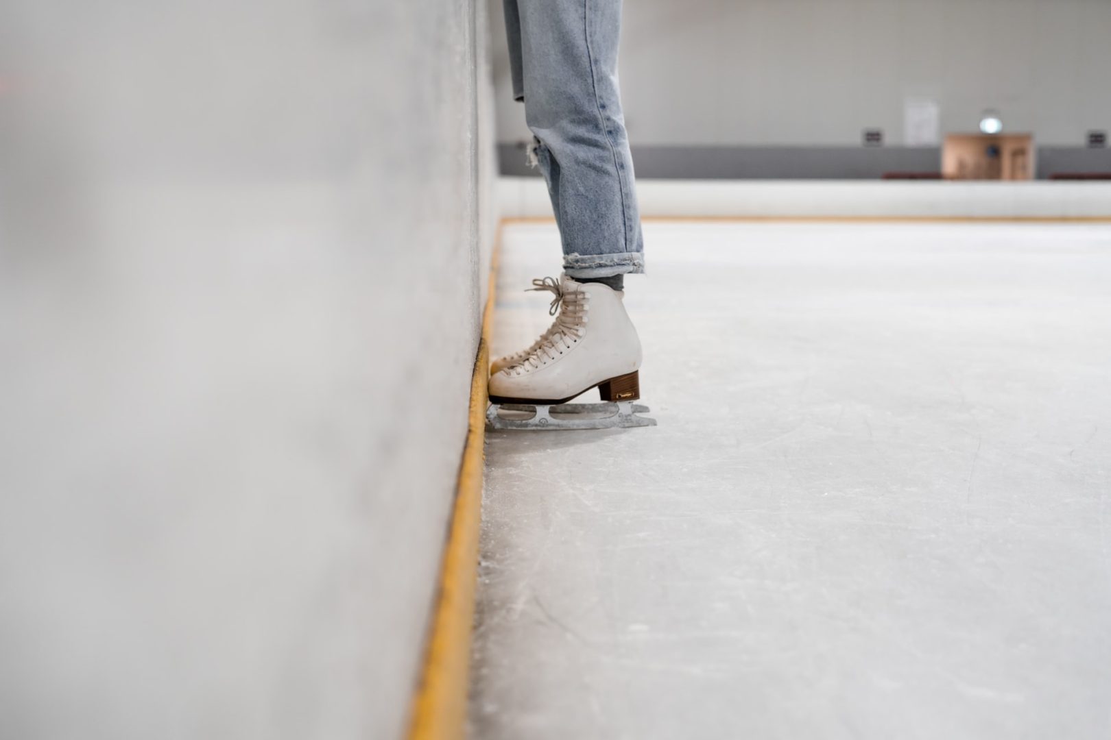 Ice Skates on Indoor Rink