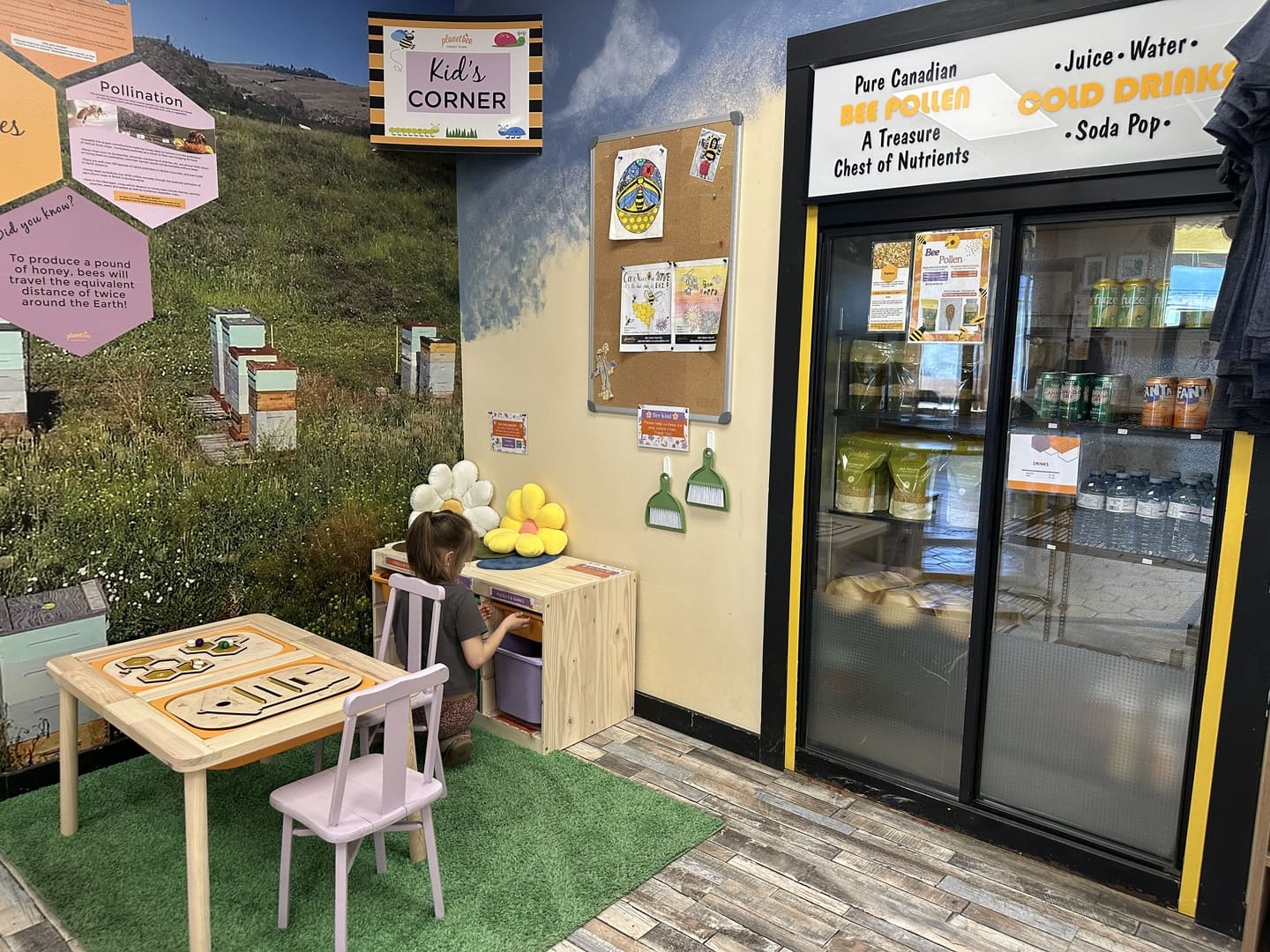 Kids Corner at Planet Bee Honey Farm and Meadery in Vernon