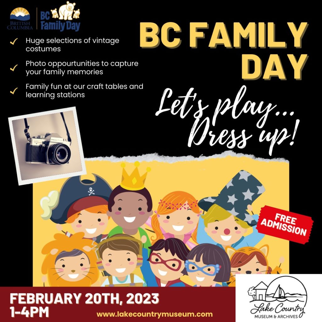 Dress Up on Family Day - Lake Country