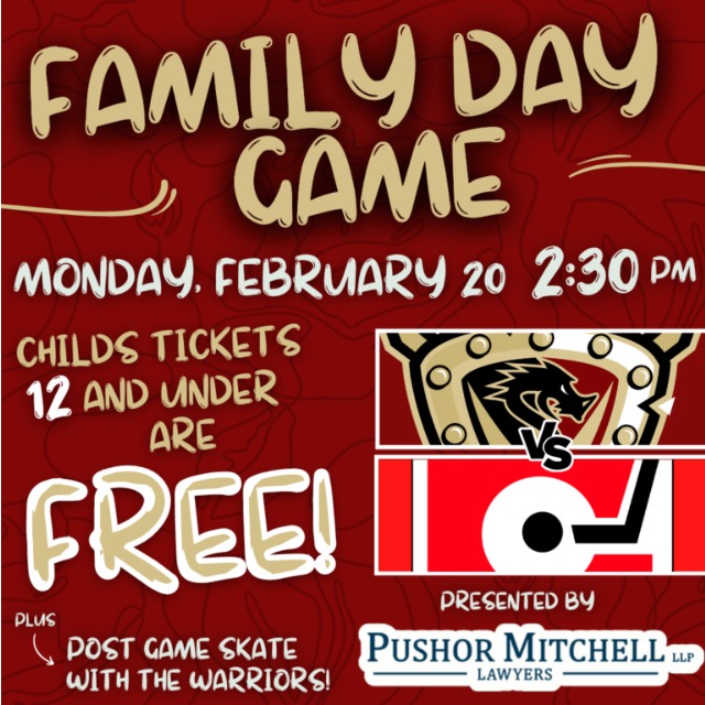 Family Day Game - West Kelowna Warriors