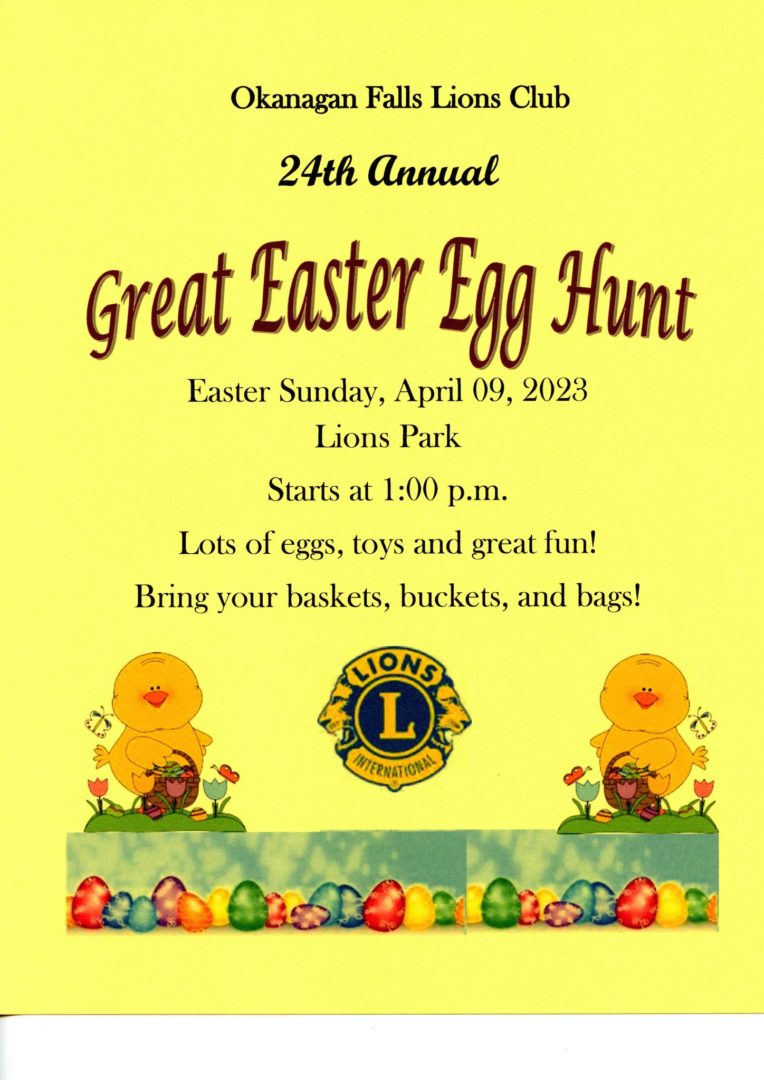 Great Easter Egg Hunt - Okanagan Falls