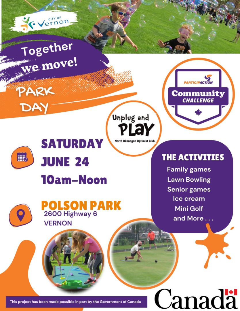 Unplug and Play Park Day - Vernon