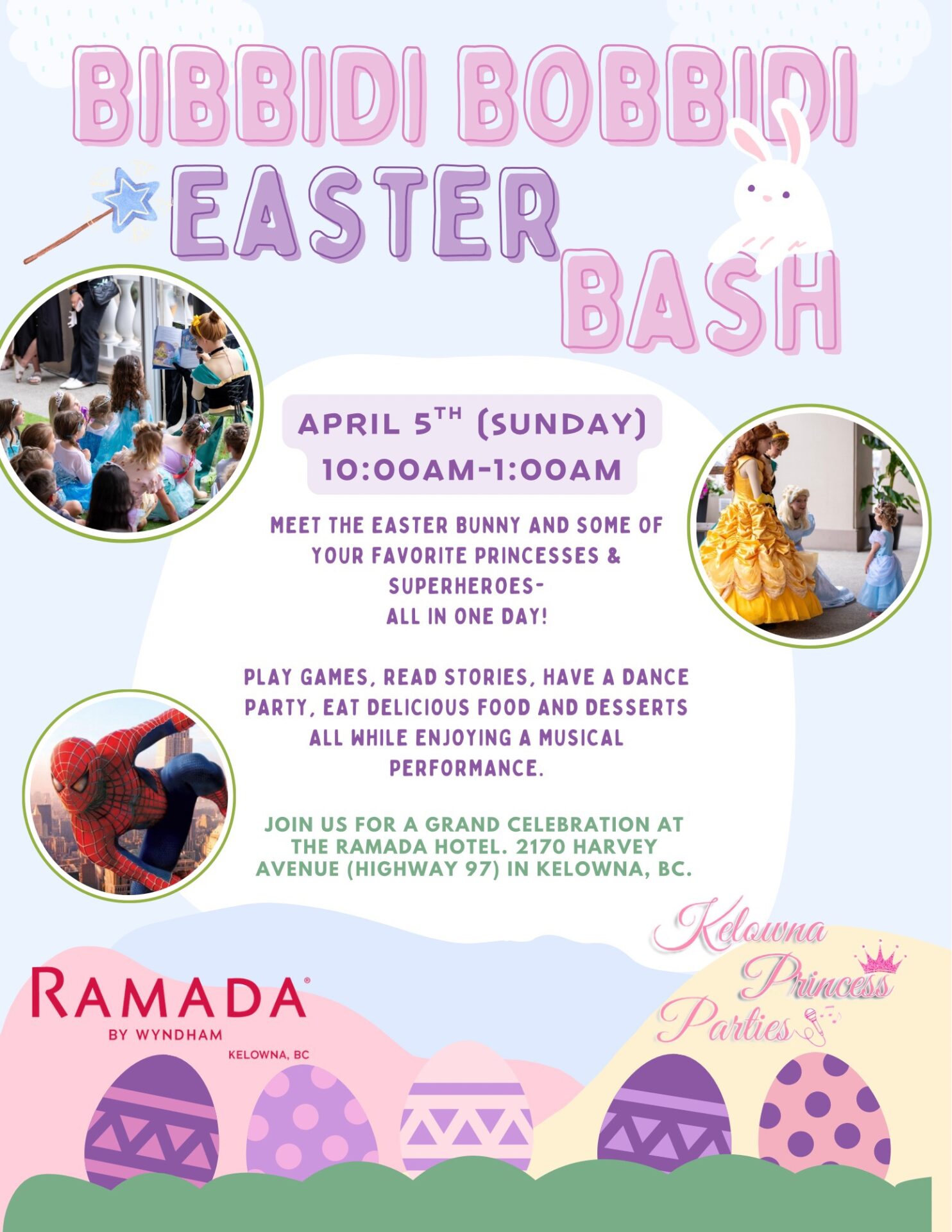 Bibbidi Bobbidi Easter Bash with the Kelowna Princess Parties