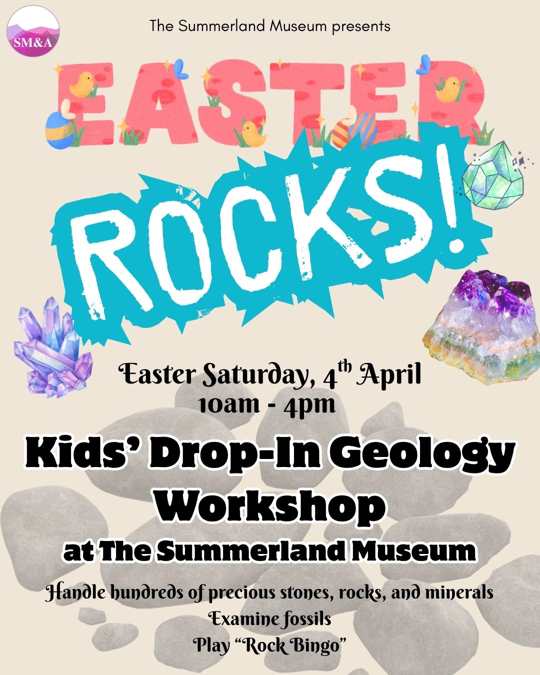Easter Rocks Kids’ Geology Workshop – Summerland Easter Rocks Kids' Geology Workshop - Summerland
