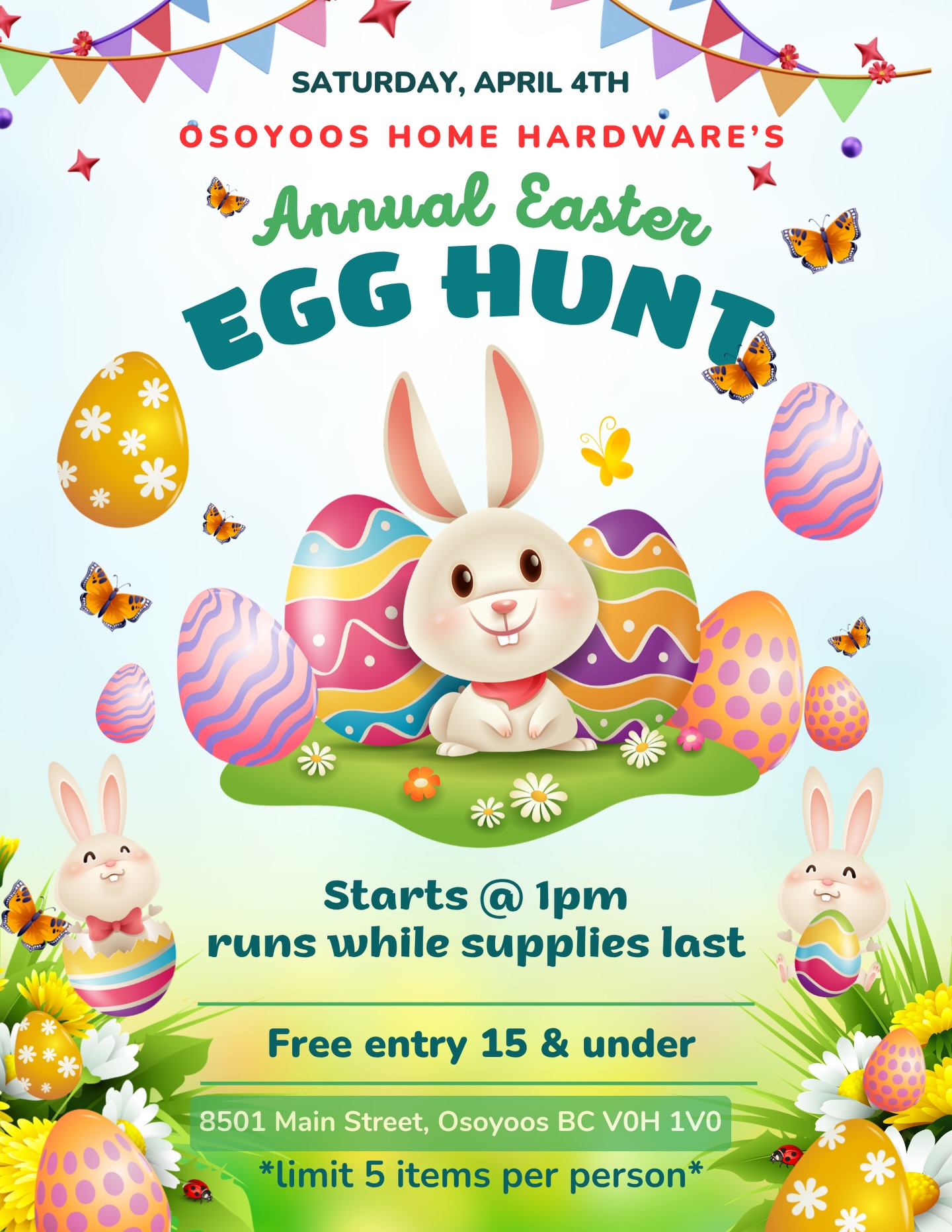 Osoyoos Home Hardware's Annual Easter Egg Hunt