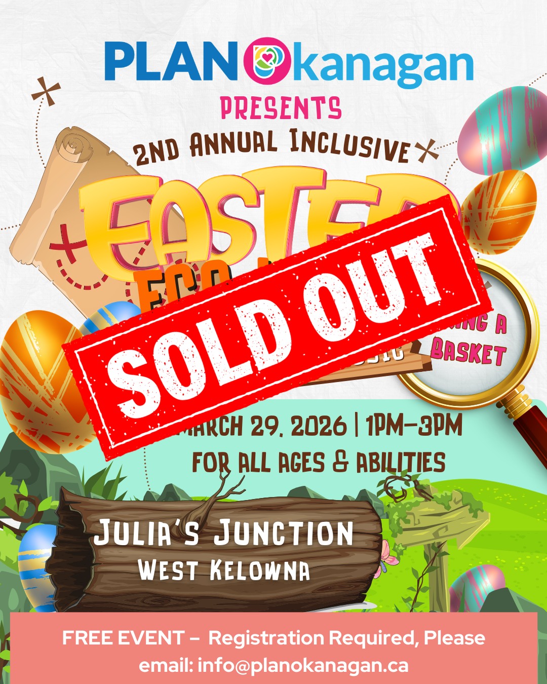 PLAN Okanagan Presents 2nd Annual Inclusive Easter Egg Hunt (Sold Out)