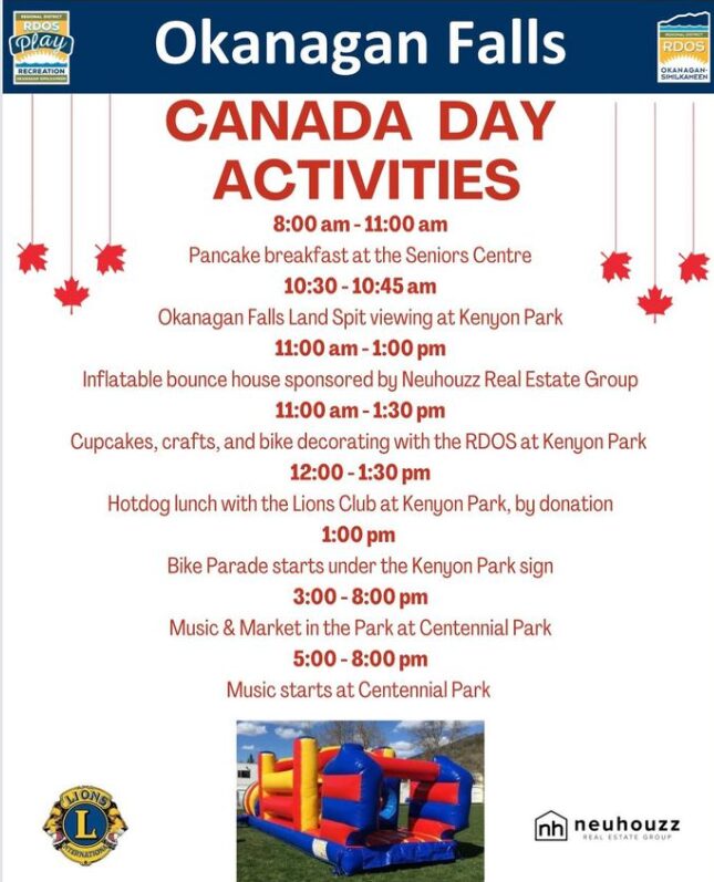 2024 Canada Day Activities - Okanagan Falls