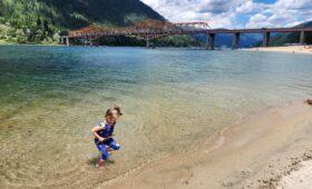 Things to do with kids in Nelson - Big Orange Bridge BOB