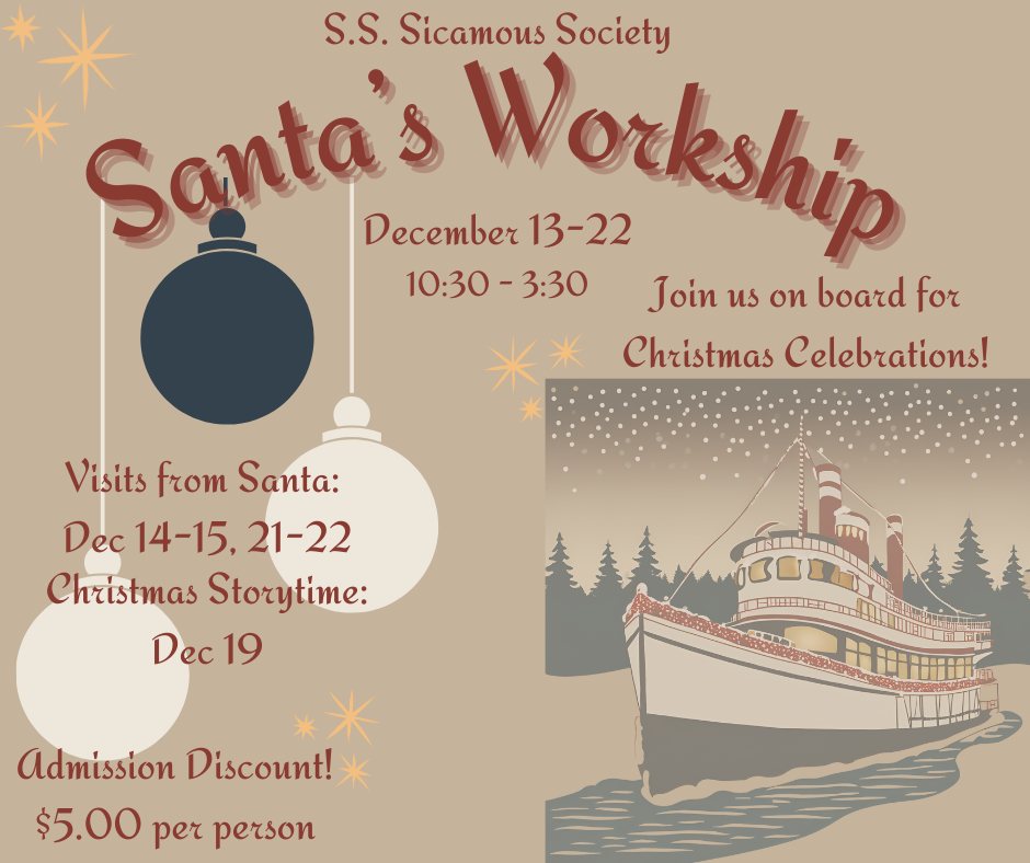 2024 S.S. Sicamous Santa's Workship Updated - Penticton