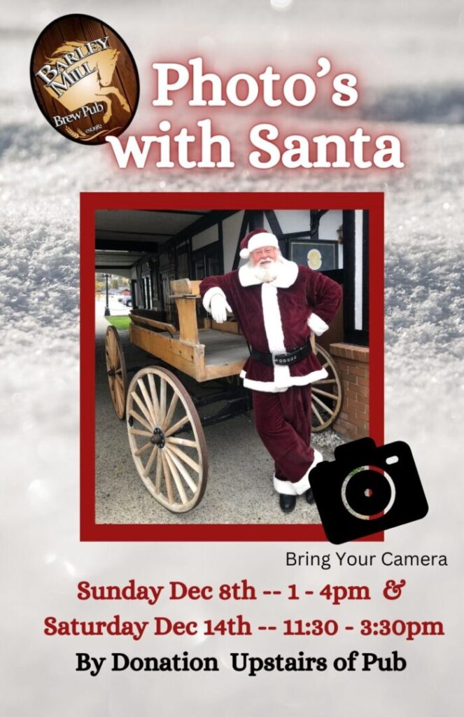 Photo's with Santa at the Barley Mill - Penticton