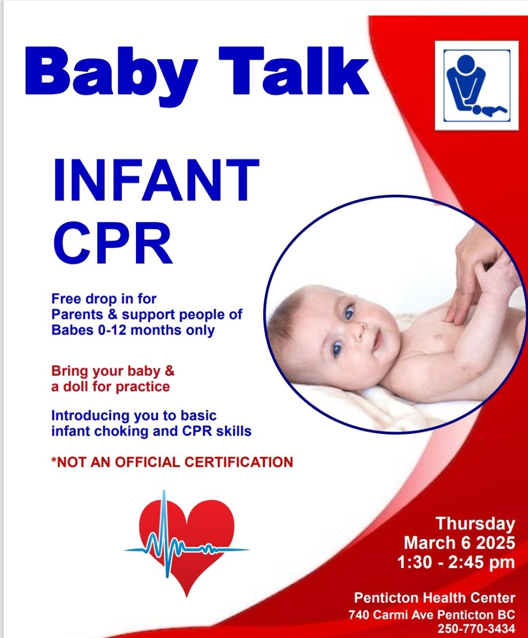 Baby Talk Infant CPR - Penticton