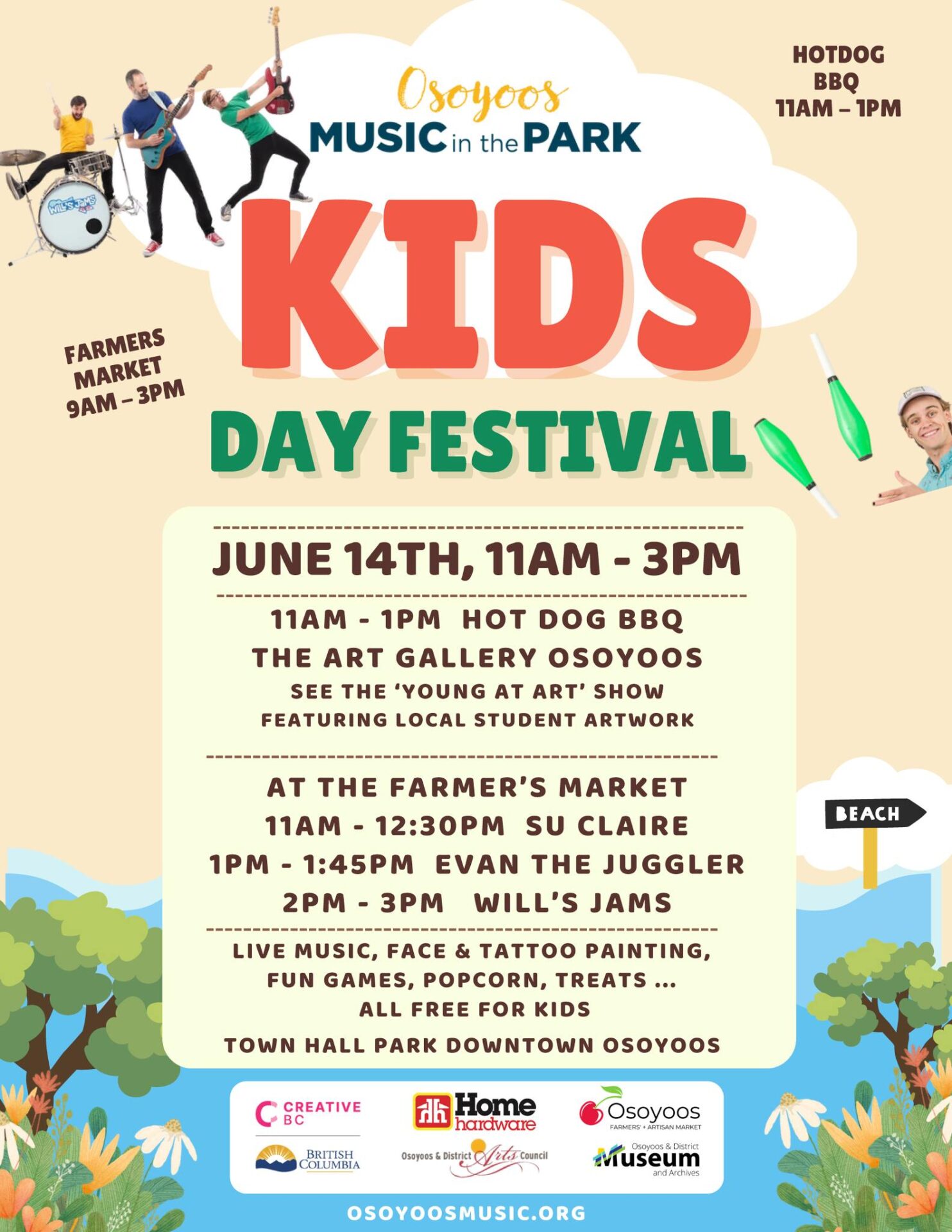 Osoyoos Music in the Park Kids Day Festival