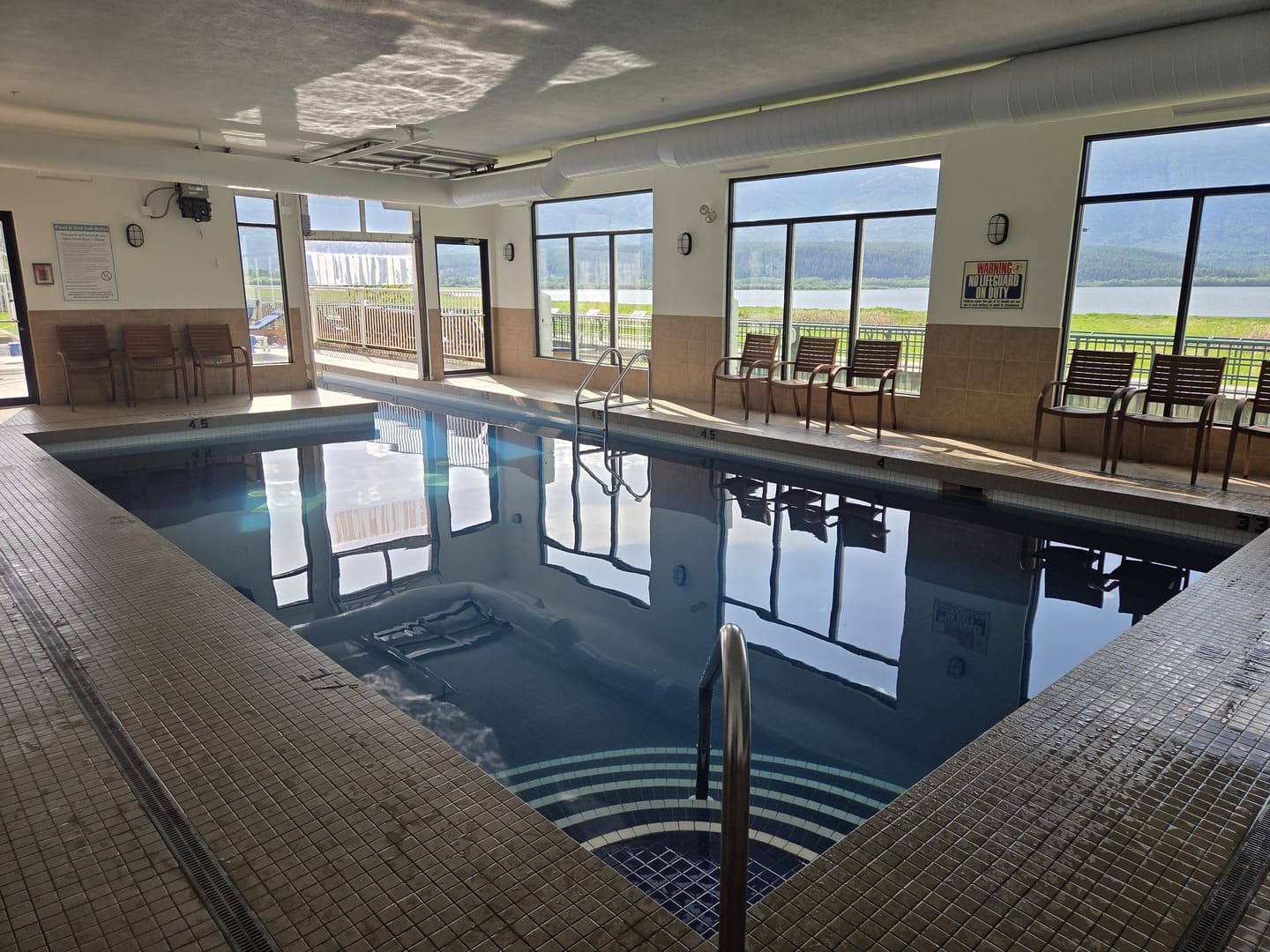 Prestige Harbourfront Resort in Salmon Arm Pool Area with Indoor Pool
