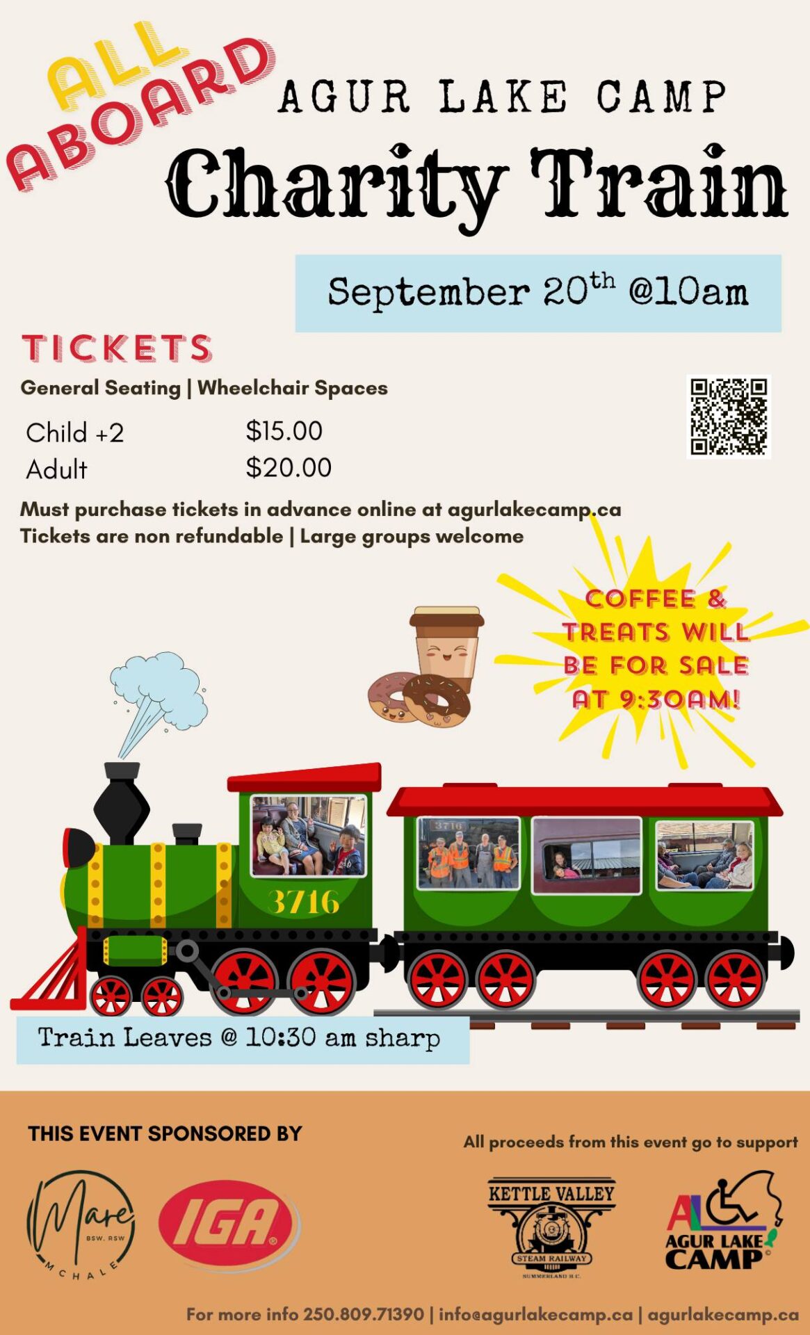 Agur Lake Camp Charity Train - Summerland