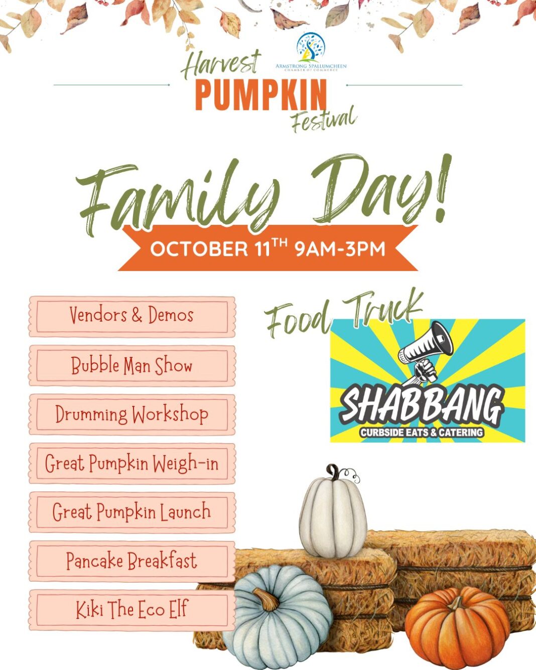Harvest Pumpkin Festival Family Day Event - Armstrong