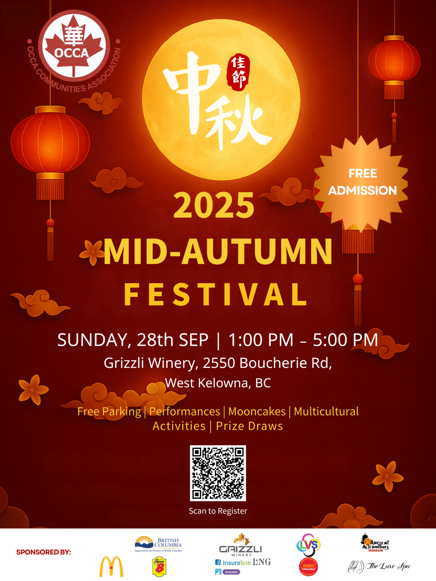 OCCA 2025 Mid-Autumn Festival - West Kelowna
