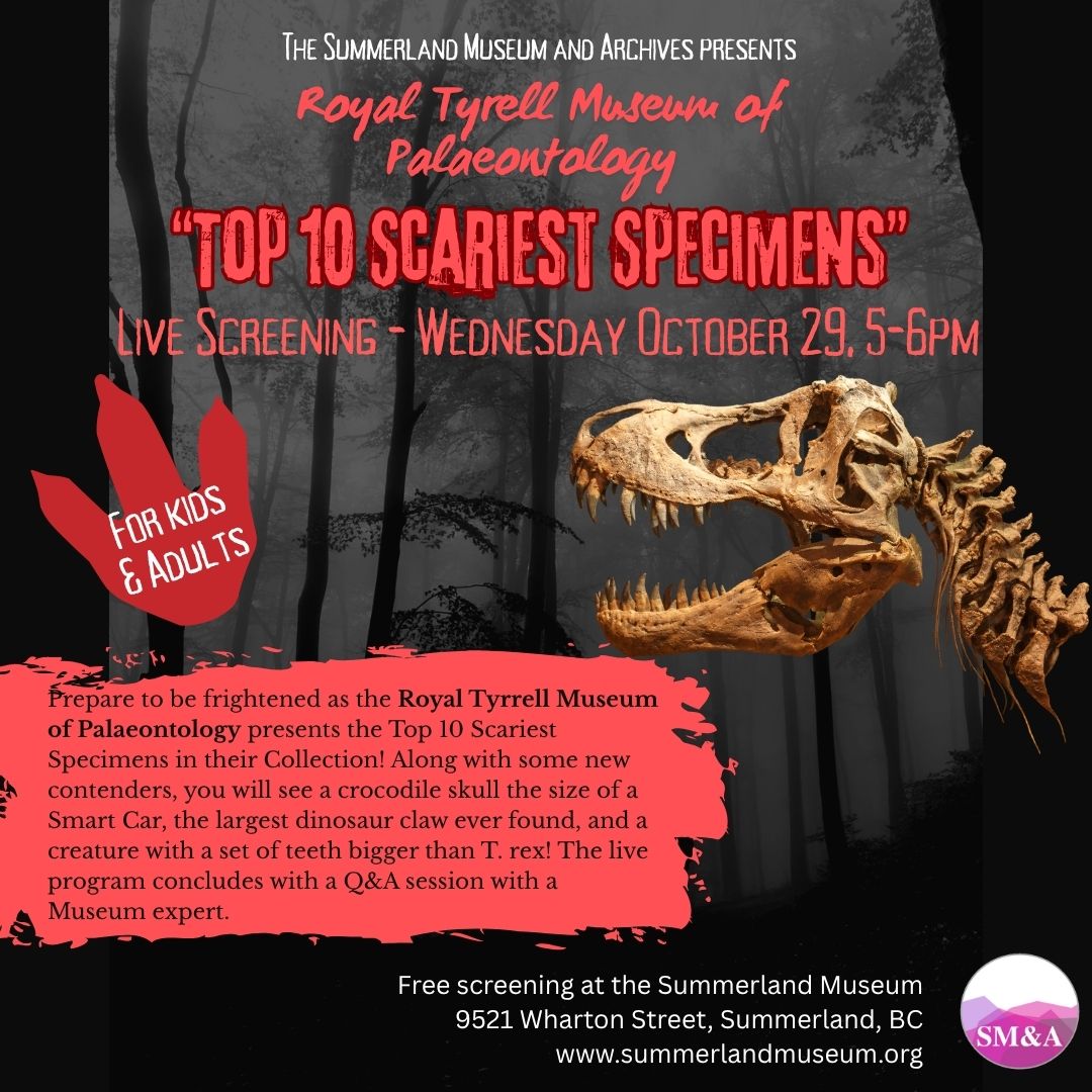 Live Screening of The Top 10 Scariest Specimens - Summerland