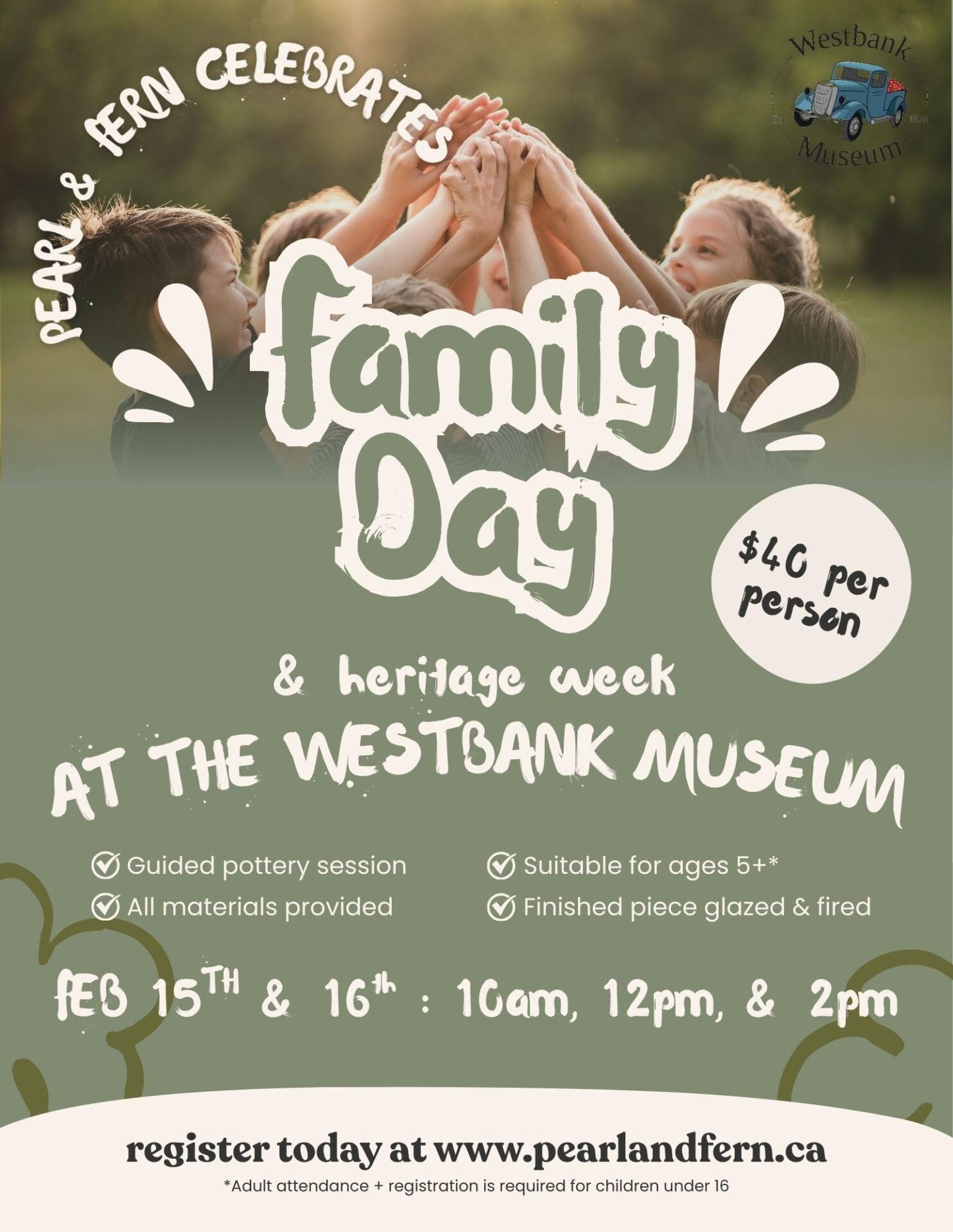 Family Day Pottery Workshops – West Kelowna Family Day Pottery Workshops - West Kelowna