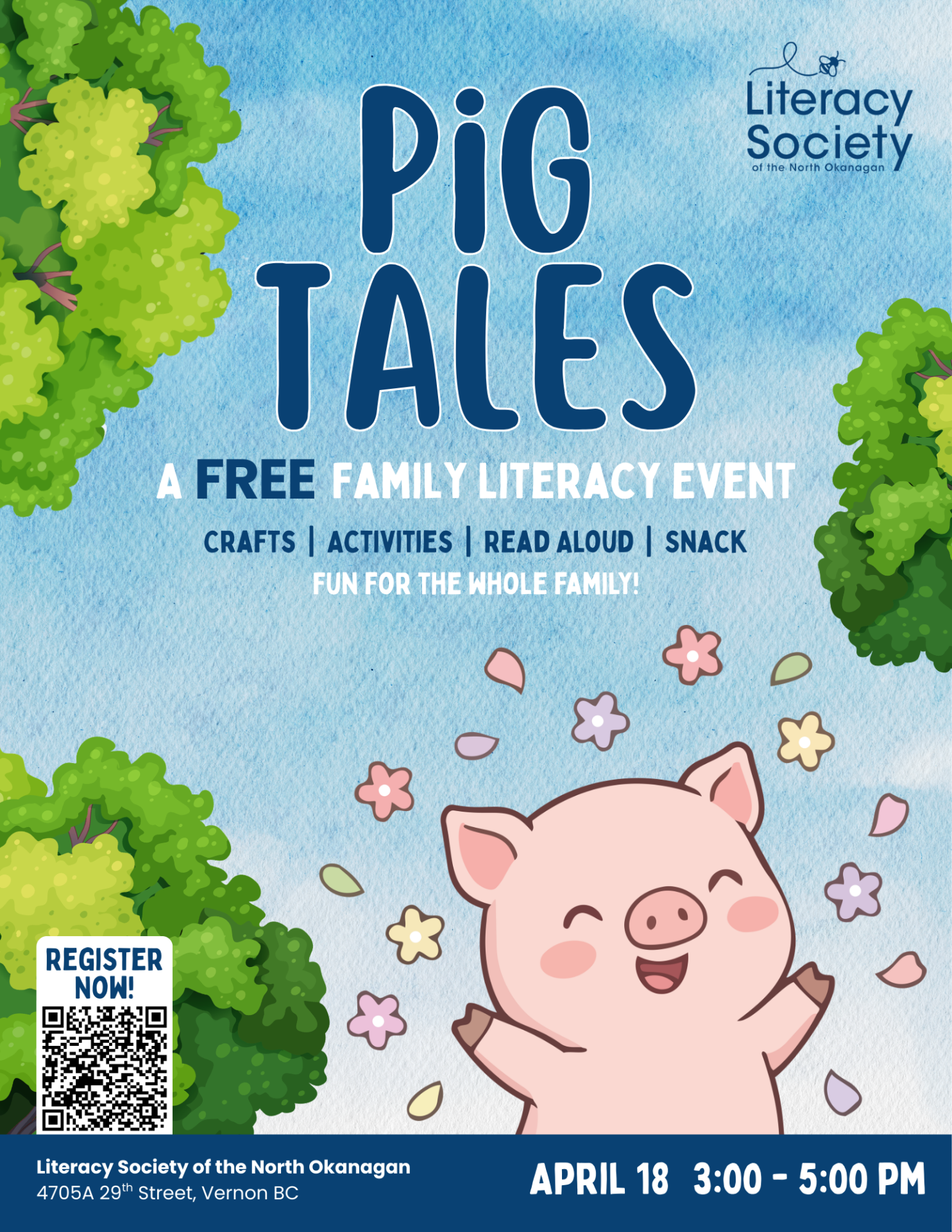 Pig Tales: A FREE Family Literacy Event – Vernon Pig Tales: A FREE Family Literacy Event - Vernon