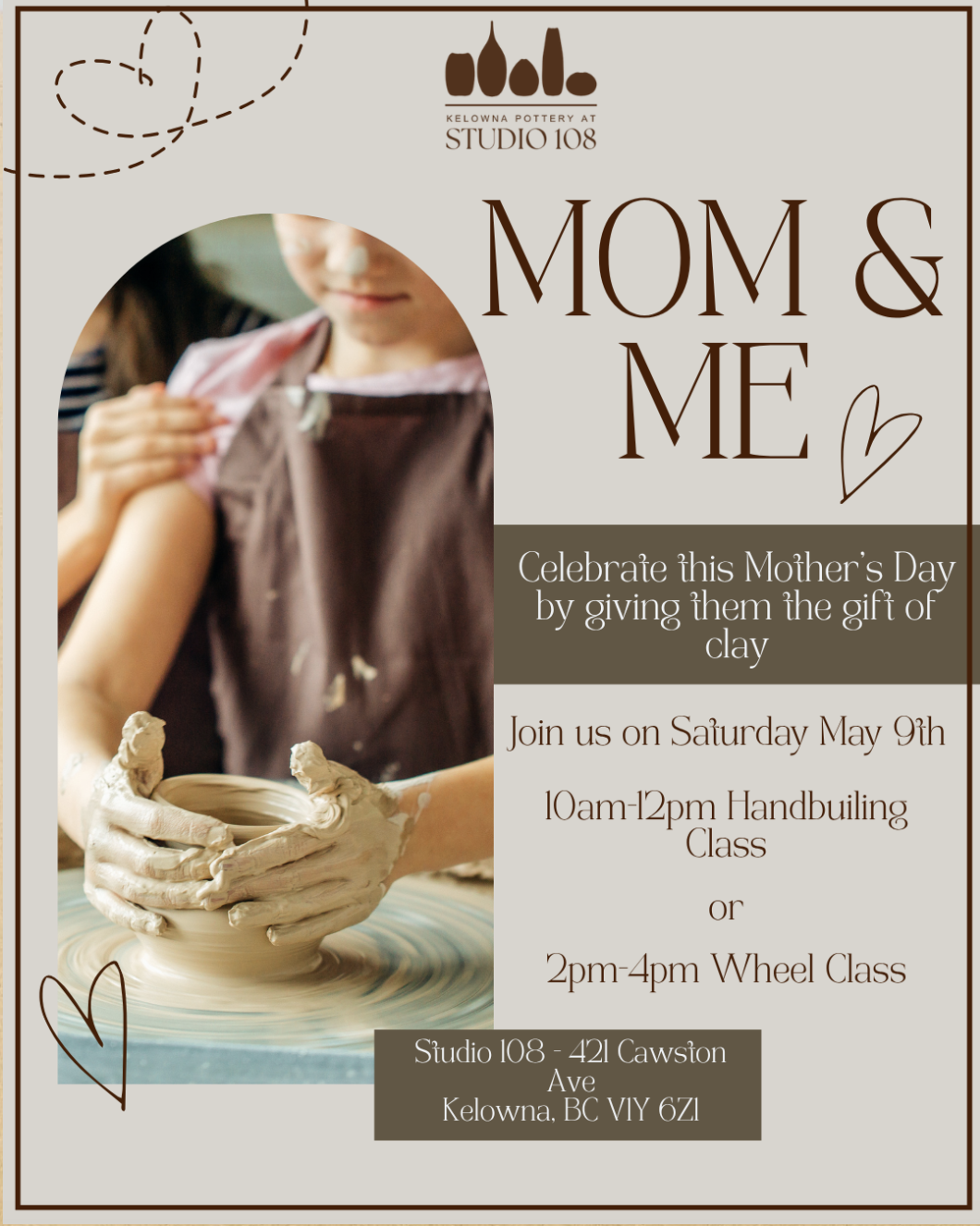 MOM & ME Pottery Wheel Workshop