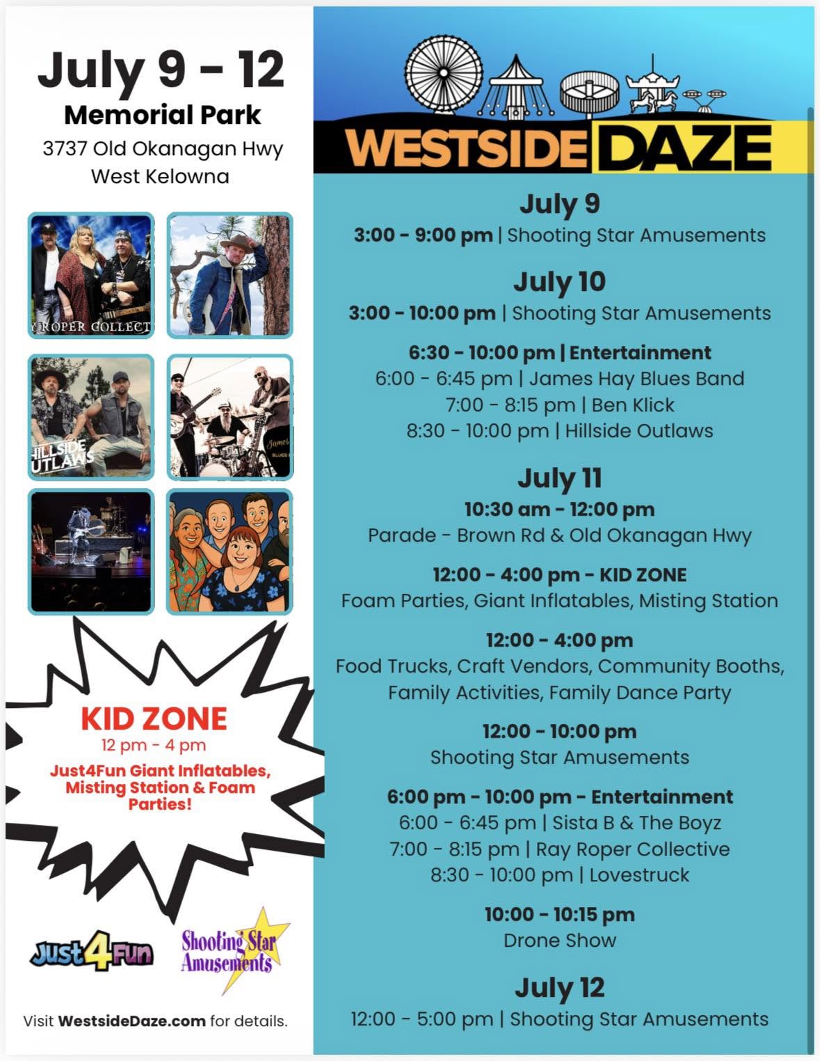 2026 Westside Daze – West Kelowna 2026 Westside Daze - West Kelowna