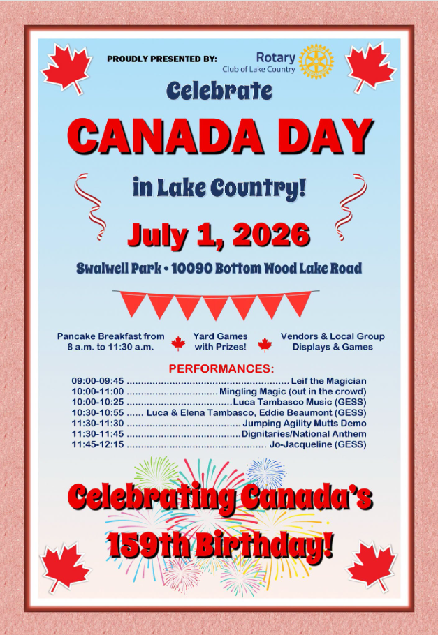 Celebrate Canada Day in Lake Country 2026