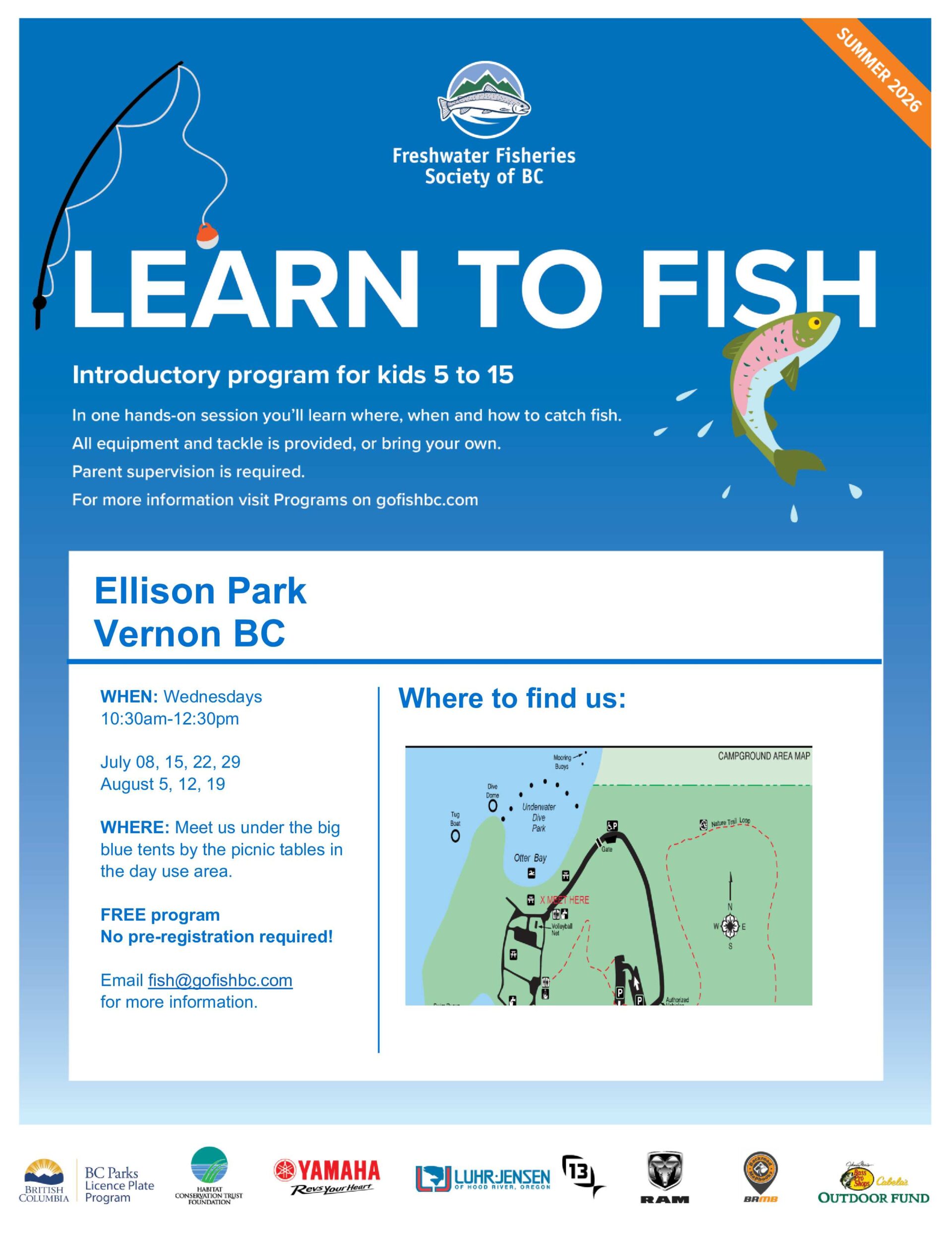 Learn to Fish at Ellison Park - Vernon