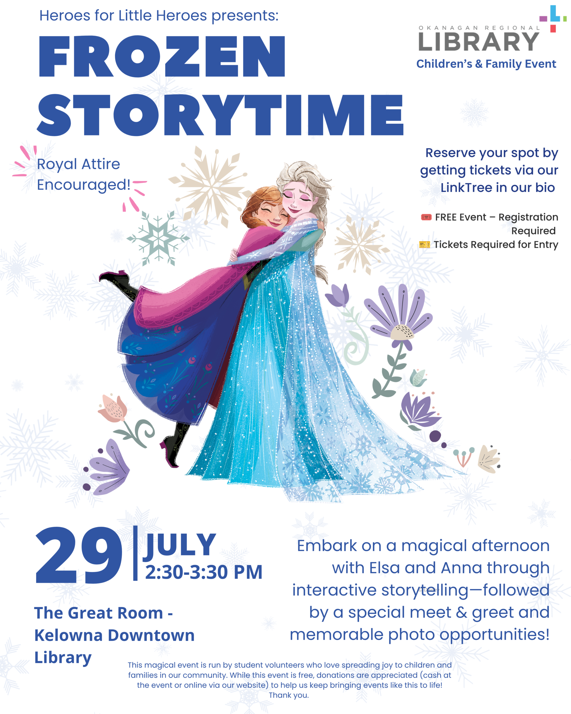 Princess Book Reading – July 12th